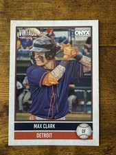 2026 Onyx Baseball Max Clark Base Card Detroit Tigers # OV-MACL
