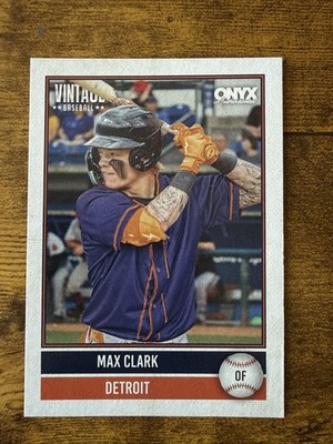 2026 Onyx Baseball Max Clark Base Card Detroit Tigers # OV-MACL