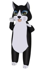 Inflatable Cat Costume fors  Kids Adult Black White