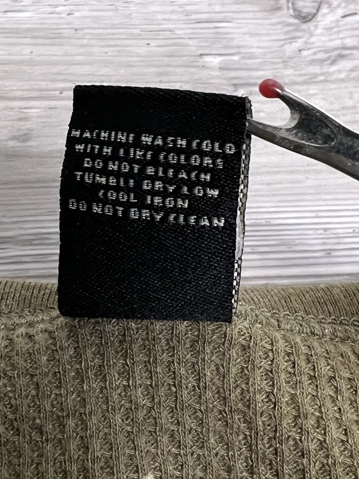 Vintage Y2K Lucky Brand Thermal Waffle Henley Layering Top Floral Tattoo Print S - Image 4 of 4