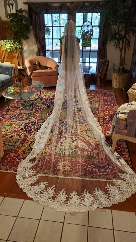 Cathedral/Royal /Regal Wedding Veil 162-inch Length