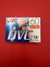 JVC DVC 60 Minute Digital Video Mini Cassette Tape Brand New Sealed M-DV60DU