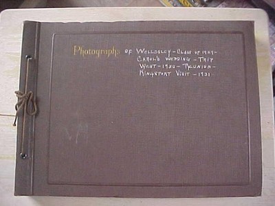 Vintage 1929 Wellesley College Photo Album + Kingsport West Reunion Wedding