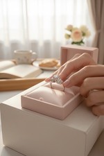 VINTAGE Sterling Silver 925 CZ Solitaire Ring Baguette Accents Size 9