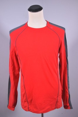 Lululemon Vintage Octagon Logo Red Long Sleeve Active Top Men's Large