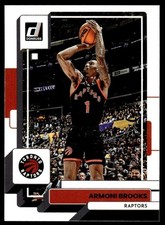 2022-23 Donruss Basketball Card Armoni Brooks AB Toronto Raptors #27