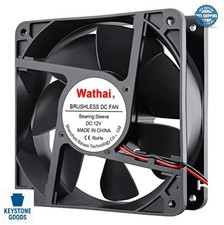 Brushless Cooling Fan 120mm 38mm DC 12V 2 Pin 2800 RPM High Airflow for CPU GPU