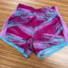 Danskin Now Girls XS 4-5 Pink Multi color Shorts Athletic Bottoms Lined