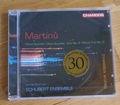 Martinu - Chamber Works CD Caird Schubert Ensemble Chandos UK 2000