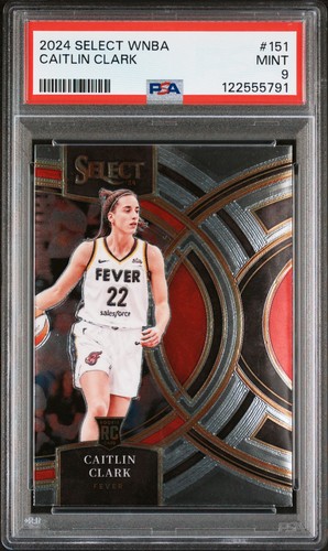 2024 Select WNBA - Caitlin Clark #151 (RC) PSA Mint 9