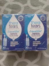2x TheraTears Liquid Gel Nighttime Dry Eye Therapy 30 Count Preservative Free