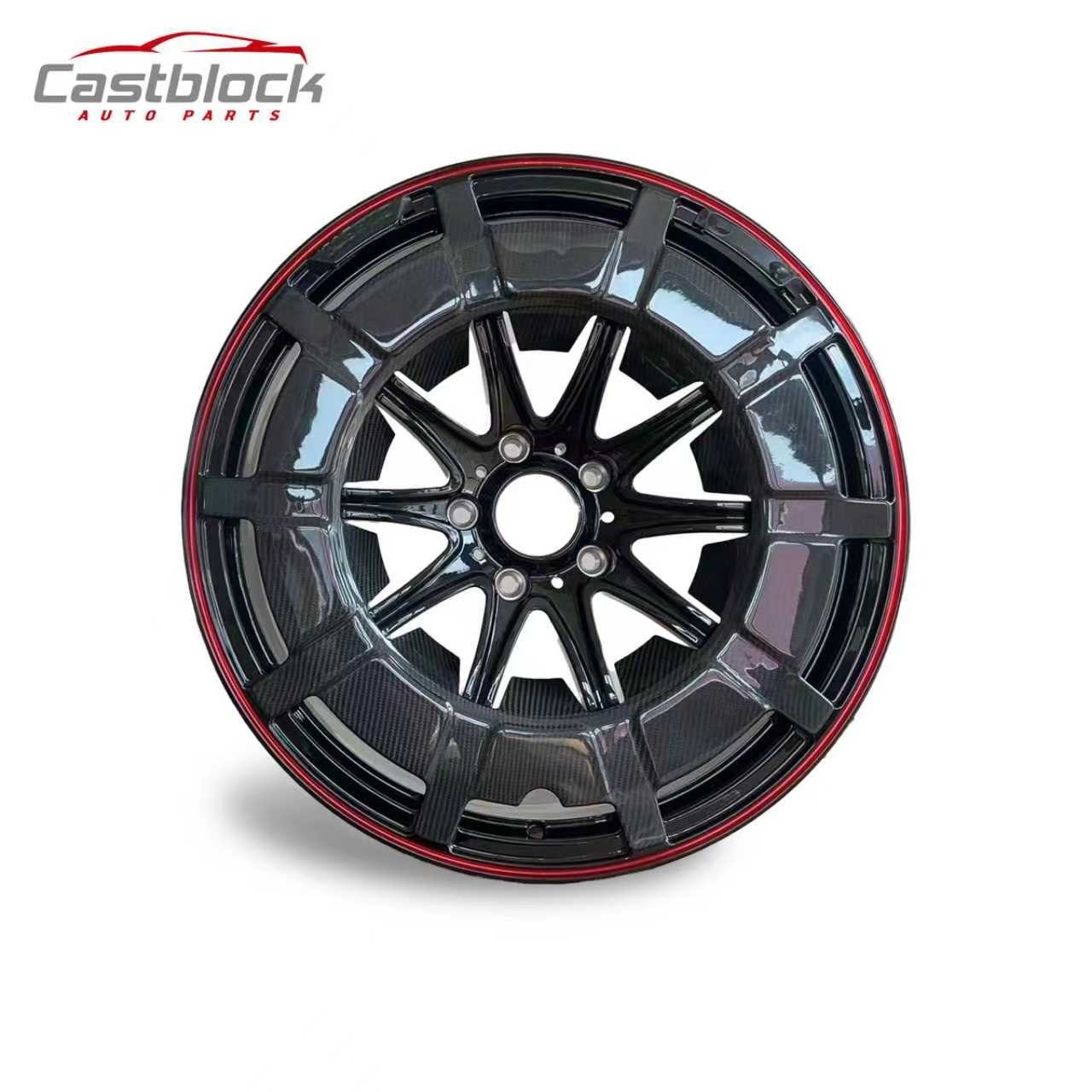 22'' New For Mercedes Benz G Class Brabus Style Carbon Fiber Wheels Rims Set