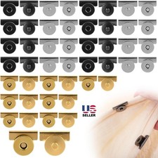 6Pairs Snap Buttons No-Sewing Clip Closures Metal Seamless Magnetic Buckle Clasp