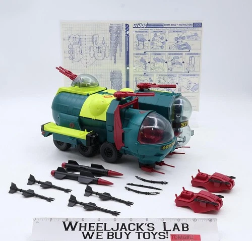 Cobra BUGG 100% Complete G.I. Joe 1988 Hasbro Vintage Action Figure Vehicle