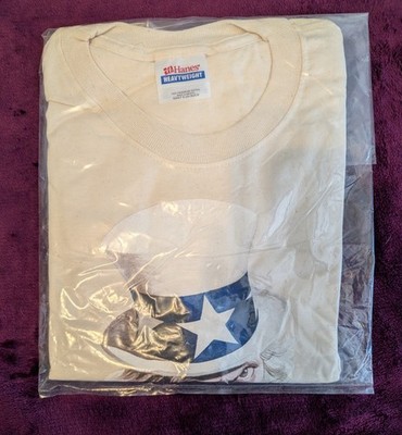 Alex Ross Uncle Sam  middle finger T-shirt 2004  Unopened Graphitti Designs  SM