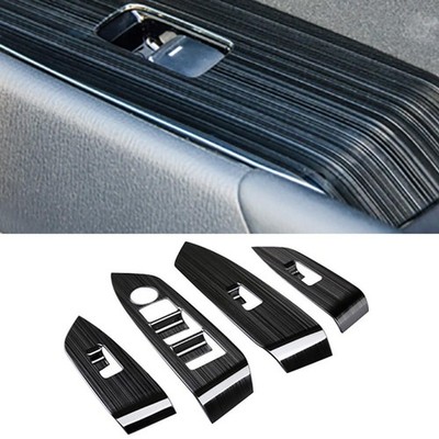 4pcs Titanium Window Switch Panel Cover Tirm For Mazda CX-5 CX5 2017 2018 E