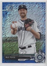 2017 Bowman Chrome Prospects Blue Shimmer Refractor /150 Max Povse #BCP193 0l9t