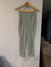 H M MOVE high waisted pistachio green workout leggings with pockets size Small