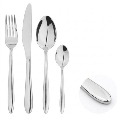 Besteckset Edelstahl Gabel Löffel Sets Spülmaschinenfest Anydate Spitzes Ende