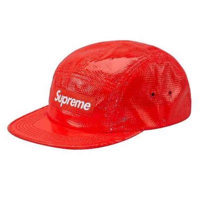 Supreme Laminated Box Weave Camp Orange Cap
