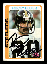 1978 Topps # 19 Rocky Bleier Autograph Signed Auto Card (M2) Pittsburgh Steelers