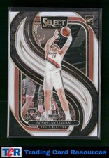 2024-25 Panini Select #199 Donovan Clingan Silver Prizm