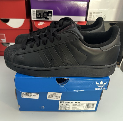 Adidas Superstar II EU42 2/3  | Tripple Black | JI0081 | Originals Sneaker NEU
