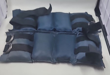 Vintage Ankle Wrist Weights Approx 2.5 Pounds Each Hoop Loop Straps - Very Good