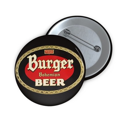 Burger Bohemian Beer Cincinnati OH Pin Retro Breweriana Pinback Button