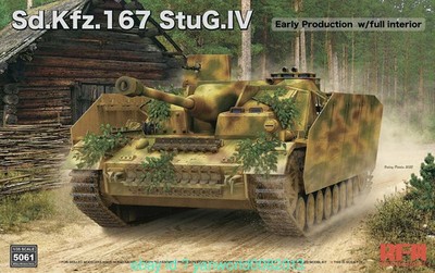 RYEFIELD MODEL RFM RM #5061 1/35 Sd.Kfz.167 StuG.IV Early Production w/Interior