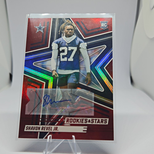 Panini 2025 Rookies & Stars Rookies Shavon Revel Jr. #176 Red Signatures Auto RC