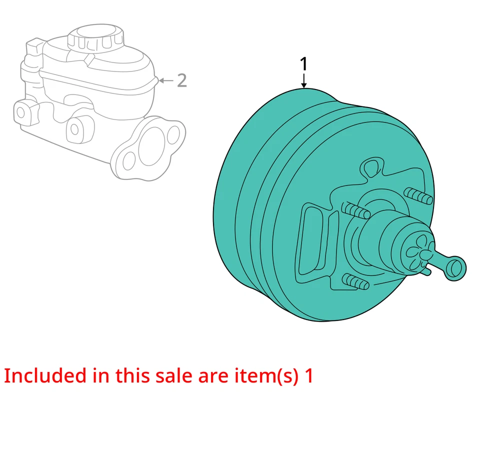 2001 Ford Explorer Power Brake Booster OEM 108K Miles - LKQ425949055 - Image 4 of 4