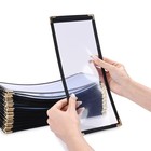 WeChef 60 Pcs Restaurant Menu Covers 4.25 x 11" Single Page 2 View for Wine List — photo 8