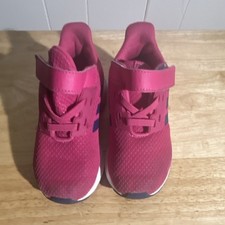 adidas Runfalcon Pink Mesh Sneaker Unisex Kids Hook Loop 9K EU 26 FY9316