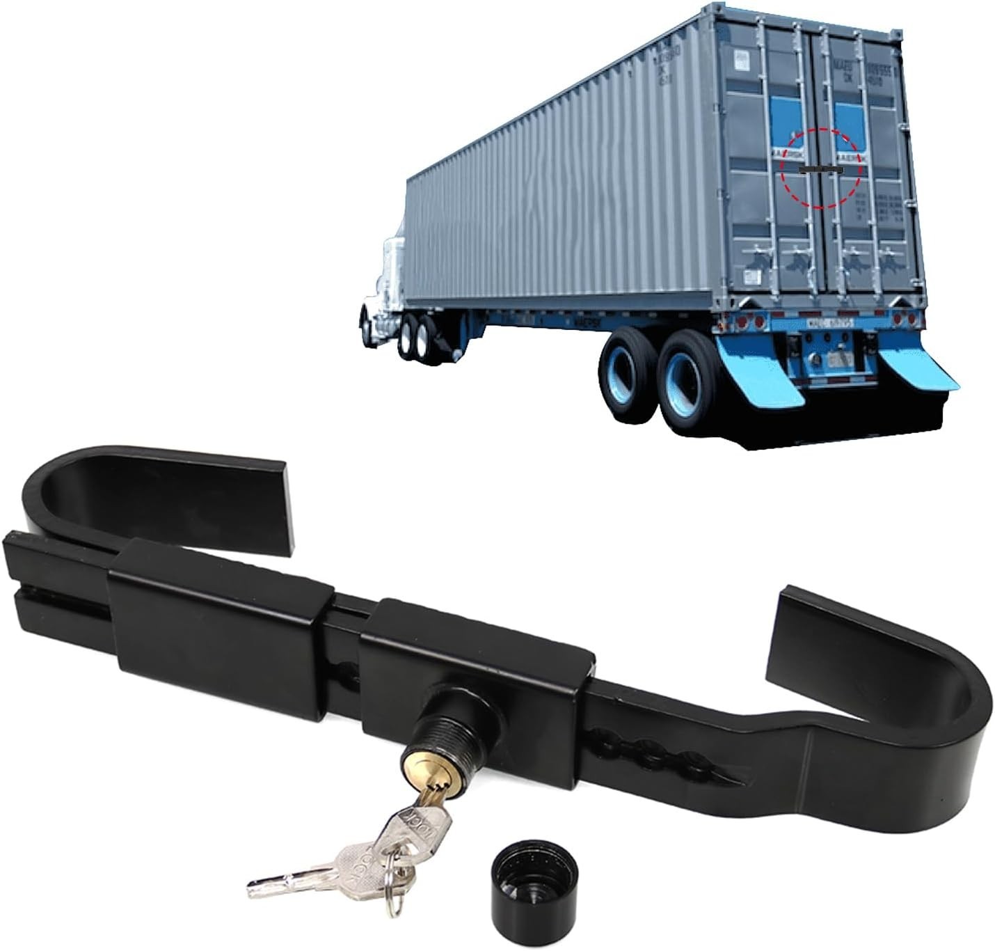 RYANSTAR RACING Adjustable Steel Cargo Door Lock Shipping Container Lock Trai...