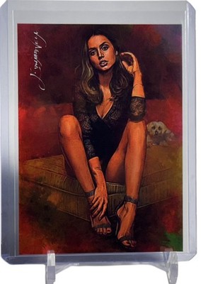 Ana De Armas Limited Edition Art Card No. 2 #22/50 Auto Signed by Edward Vela