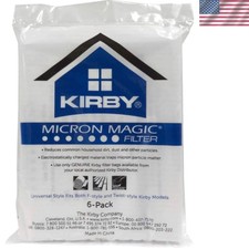 Genuine Kirby 204811 6 HEPA Filter Bags Plus 2 Belts for Ultimate Filtration