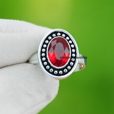 Garnet Gemstone 925 sterling silver handmade Gift Ring US size 5 to 13