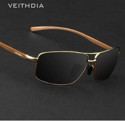 VEITHDIA HD Polarized Photochromic Sunglasses Pilot Men UV400 Driving Glasses