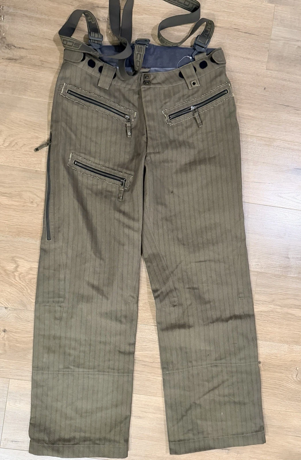 NWOT Scott Outerwear Olive Snowboard Pants w/ Suspenders Sz L