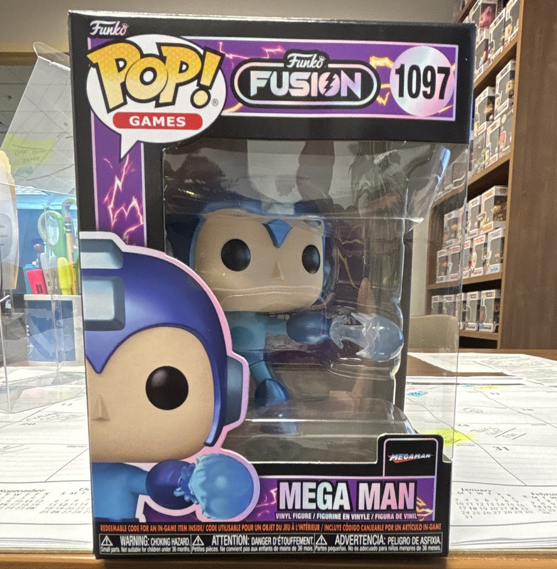 Funko Pop! Games Funko Fusion Mega Man #1097 Vinyl Figure with Protector