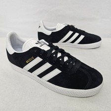 Adidas Gazelle J Casual Sneakers BB2502 Core Black White Gold Kids Size 6