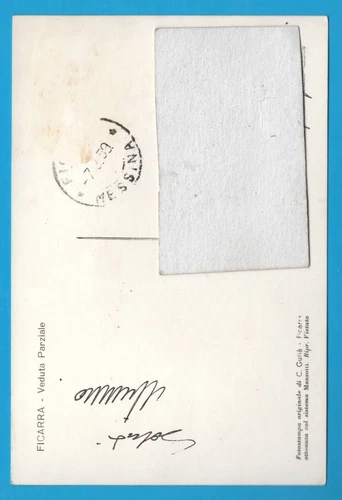 Messina Ficarra Veduta Parziale 1959 FG cartolina vintage postcard MA4139 - Foto 2 di 2