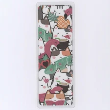 2x6 Inch Bookmark For Books, Cute Summertime Beach Cats, Gift For Cat Lovers