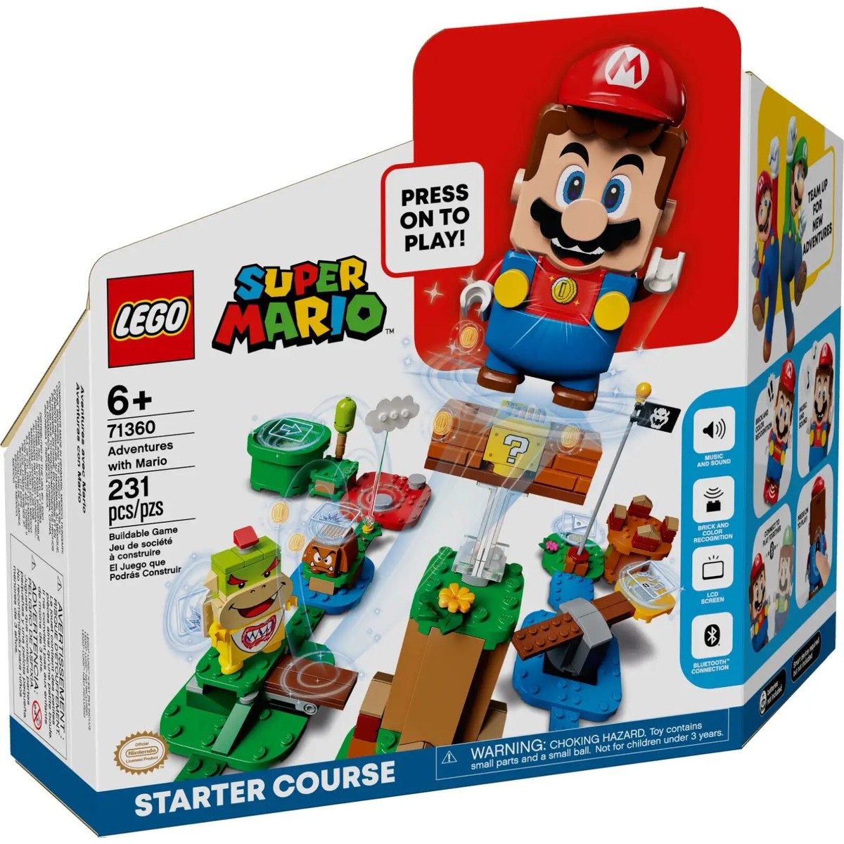 LEGO 71360 Super Mario Brothers Adventures With Mario Starter Course  Retired Set