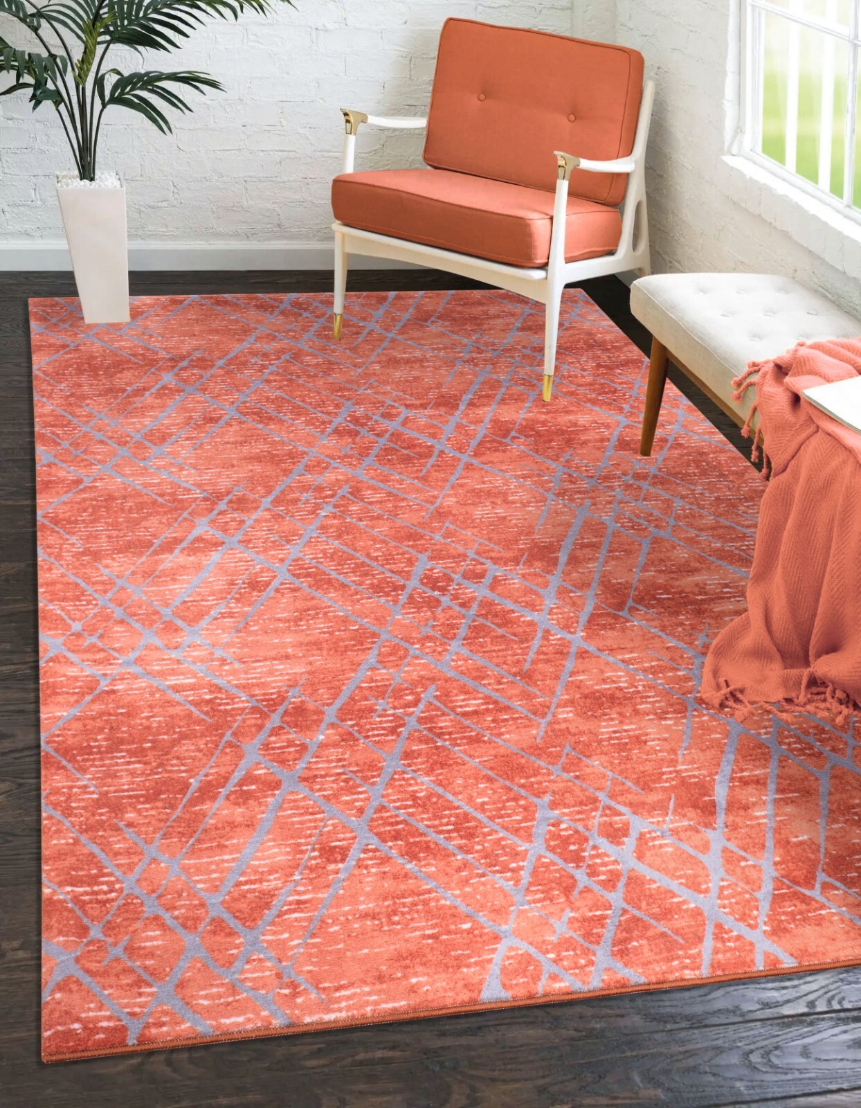 Modern Non Slip Large Area Rug Living Room Hallway Runners Washable