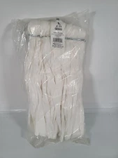 White Non Woven Strip Screw Type 12 Oz. Floor Cleaning Wet Mop Head Refill