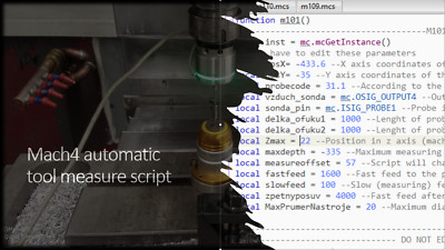 Mach4 tool probe macro/script automatic tool measure (M101)