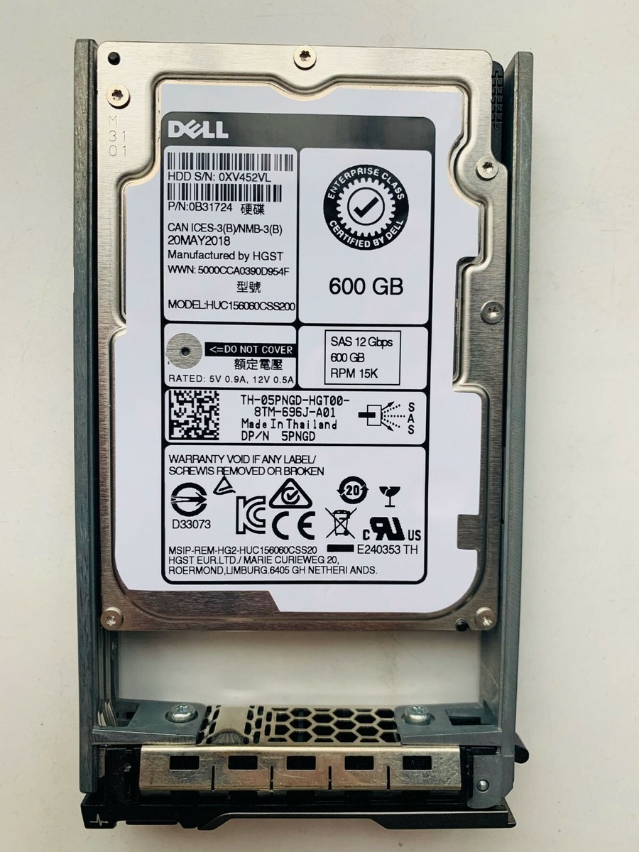 HGST 600GB 15K RPM SAS Hard Drive - 2.5" Form Factor, 12Gb/s, 128MB Cache (Model HUC156060CSS200)