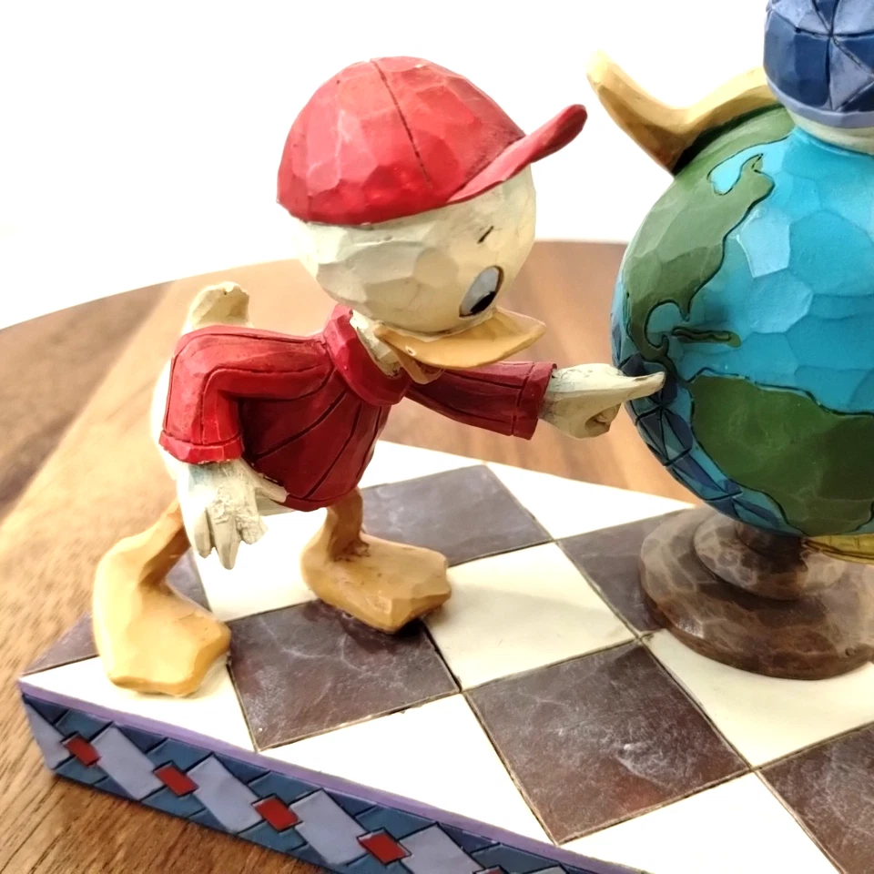 Jim Shore Disney Traditions Navigating Nephews 6001286 Huey Dewey Louie RARE! - Image 4 of 4